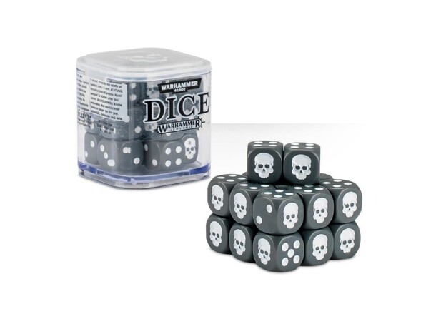 Dice Cube Grey - 20 st 20 tärningar till Warhammer 40K/Sigmar 